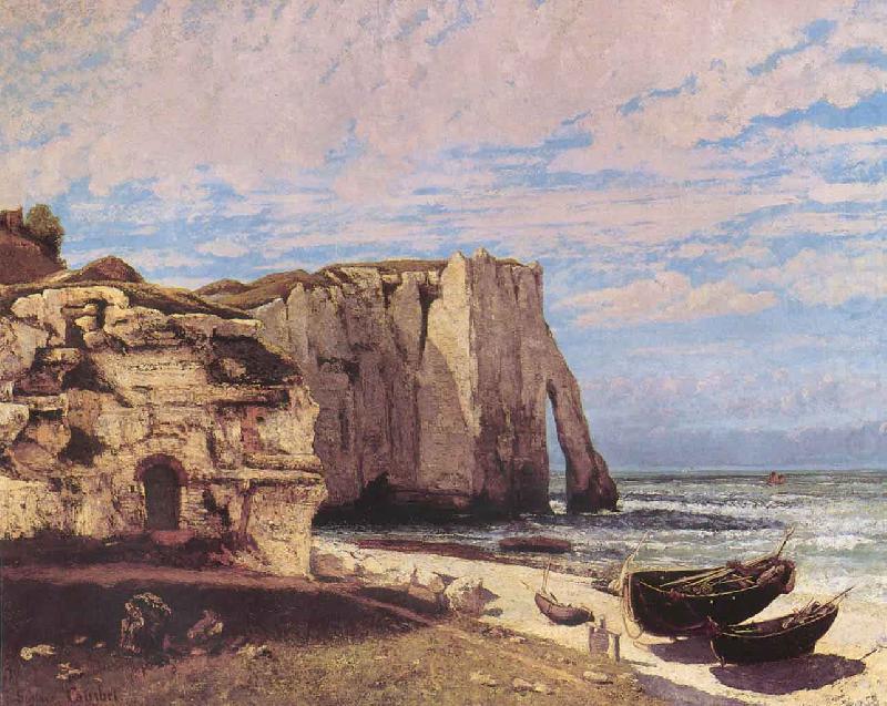 Gustave Courbet Cliffs at Etretat after the storm china oil painting image